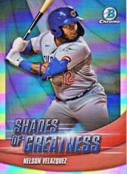 2022 Bowman Chrome Shades of Greatness Nelson Velazquez #SG-21 card