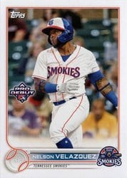 2022 Topps Pro Debut Base Set Nelson Velazquez #PD-72 card
