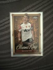 2025 Topps Premier League Chrome King Nemanja Vidic Emerald Refractor #CK-15 card