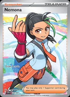 Paldean Fates Nemona #229 card
