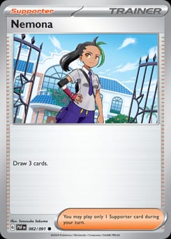 Paldean Fates Nemona #82 card
