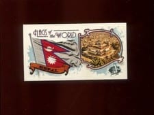 2024 Topps Allen & Ginter Flags of the World Mini Nepal #FOTW-25 card