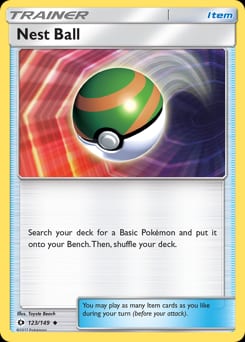 2017 Sun & Moon Nest Ball #123 card