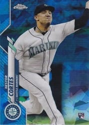 2020 Topps Chrome Update Sapphire Edition Base Set Nestor Cortes #U-196 card