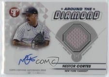 2023 Topps Pristine Around the Diamond Autograph Relics Nestor Cortes #ADR-NC card