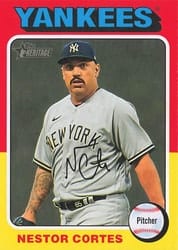 2024 Topps Heritage Mini Base Set Nestor Cortes #260 card