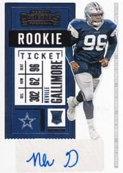 2020 Panini Contenders Base Set Neville Gallimore #175 card