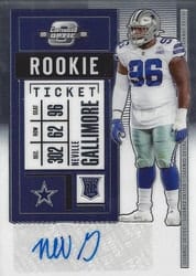 2020 Panini Contenders Optic Base Set Neville Gallimore #168 card