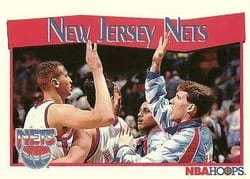 1991-92 Hoops Base Set New Jersey Nets #290 card