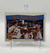 1991-92 Hoops Base Set New York Knicks #291 card