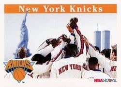 1992-93 Hoops Base Set New York Knicks #283 card