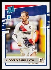 2020 Panini Chronicles Donruss Rated Rookies Serie A Niccolo Zanellato Gold Circles NA #7 card