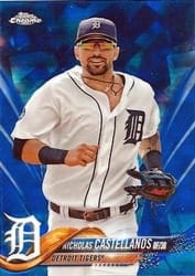 2018 Topps Chrome Sapphire Edition Base Set Nicholas Castellanos #545 card
