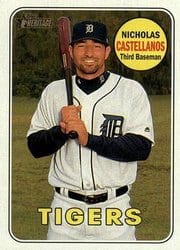 2018 Topps Heritage Base Set Nicholas Castellanos #125 card