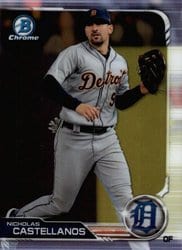 2019 Bowman Chrome Base Set Nicholas Castellanos #80 card