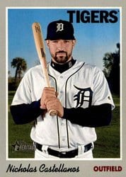 2019 Topps Heritage Base Set Nicholas Castellanos #98 card