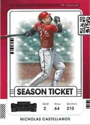 2021 Panini Contenders Base Set Nicholas Castellanos #86 card