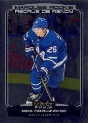 2022-23 O-Pee-Chee Platinum Base Set Nick Abruzzese #229 card