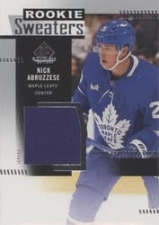 2022-23 SP Game Used Rookie Sweaters Nick Abruzzese #RS-NA card