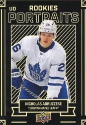 2022-23 Upper Deck UD Portraits Nick Abruzzese #P-41 card