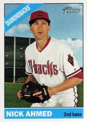 2015 Topps Heritage Base Set Nick Ahmed #511 card