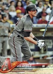 2018 Topps Base Set Nick Ahmed #337 card