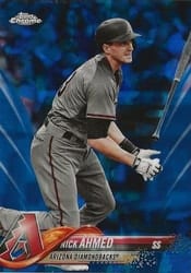 2018 Topps Chrome Sapphire Edition Base Set Nick Ahmed #337 card