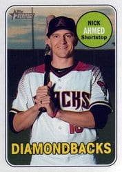 2018 Topps Heritage Base Set Nick Ahmed #624 card