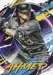 2020 Topps Fire Base Set Nick Ahmed #180 card