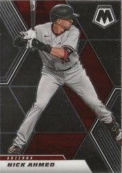 2021 Panini Mosaic Base Set Nick Ahmed #154 card