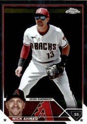 2023 Topps Chrome Update Base Set Nick Ahmed #USC29 card