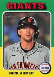 2024 Topps Heritage Base Set Nick Ahmed #705 card
