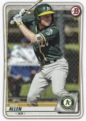 2020 Bowman Prospects Nick Allen #BP-105 card