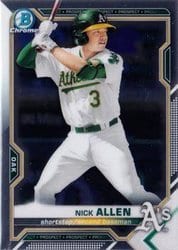 2021 Bowman Chrome Prospects Nick Allen #BCP-147 card