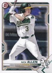 2021 Bowman Prospects Nick Allen #BP-147 card