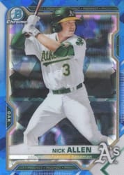 2021 Bowman Sapphire Edition Base Set Nick Allen #BCP-147 card