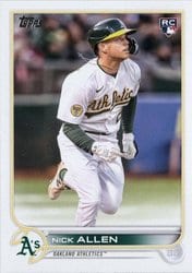 2022 Topps Update Base Set Nick Allen #US117 card