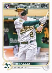 2022 Topps Update Base Set Nick Allen #US117 card