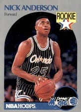 1990-91 Hoops Base Set Nick Anderson #214 card