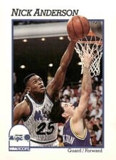 1991-92 Hoops Base Set Nick Anderson #147 card