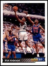 1992-93 Upper Deck Base Set Nick Anderson #161 card