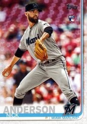 2019 Topps Update Base Set Nick Anderson #US145 card