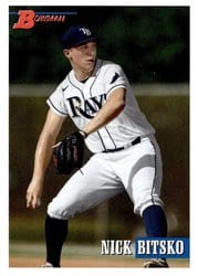 2021 Bowman Heritage Base Set Nick Bitsko #174 card