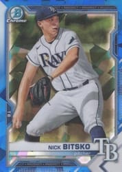 2021 Bowman Sapphire Edition Base Set Nick Bitsko #BCP-143 card