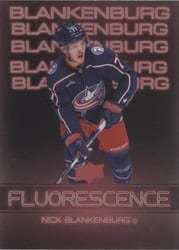 2022-23 Upper Deck Flourescence Gold Parallel Nick Blankenburg #F-10 card