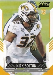 2021 Score Base Set Nick Bolton #355 card