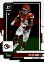2022 Donruss Optic Base Set Nick Bolton #98 card