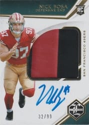 2019 Panini Limited Base Set Nick Bosa #148 card