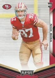 2019 Panini Playoff Base Set Nick Bosa #205 card