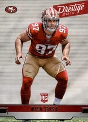 2019 Panini Prestige Base Set Nick Bosa #211 card